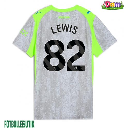 Manchester City Rico Lewis #82 Tredje Tröja Kvinnor 2025-26 Kortärmad